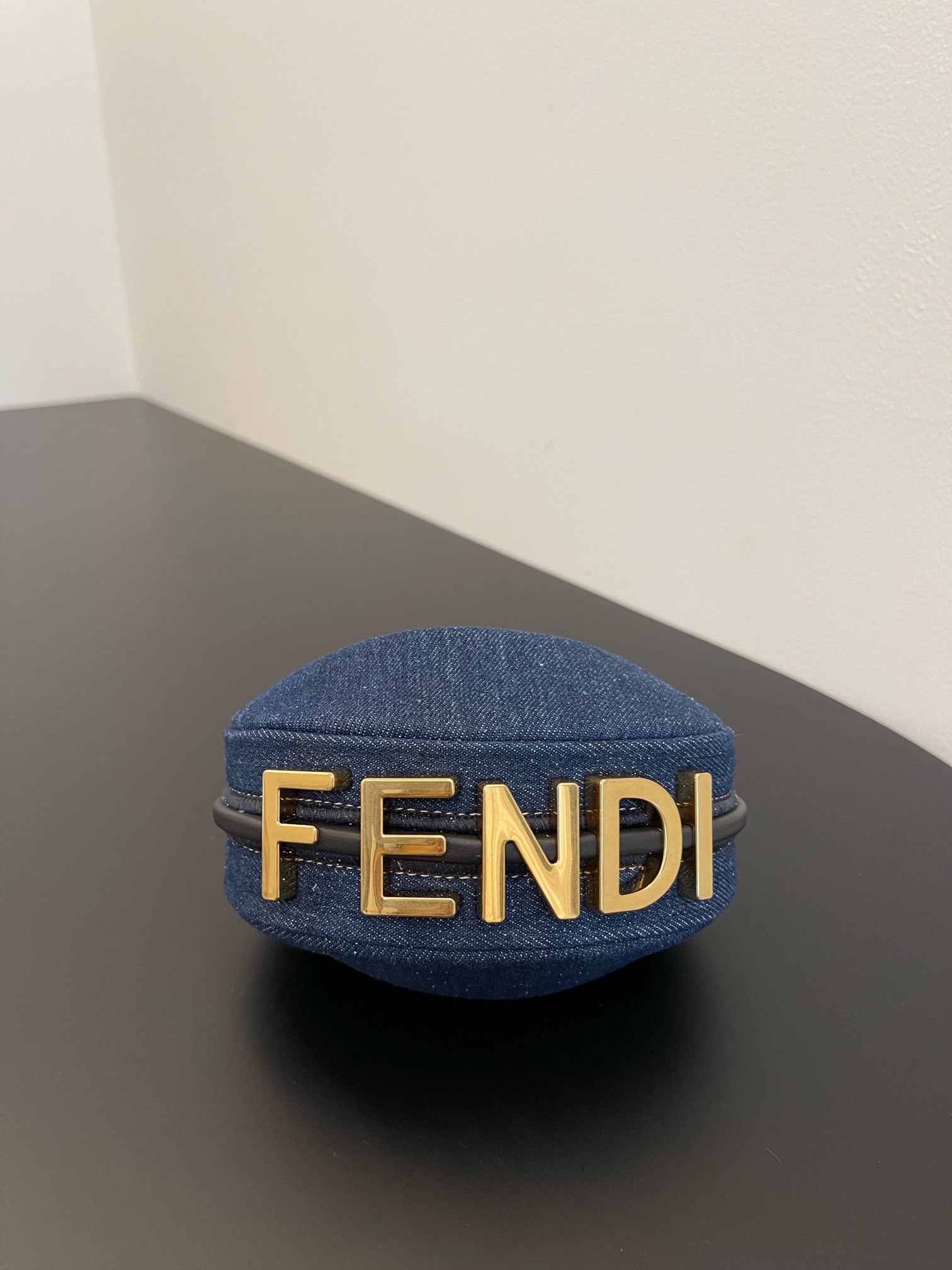 Bagsaaa F**di Nano F**digraphy Blue denim charm - 16.5x14x5cm