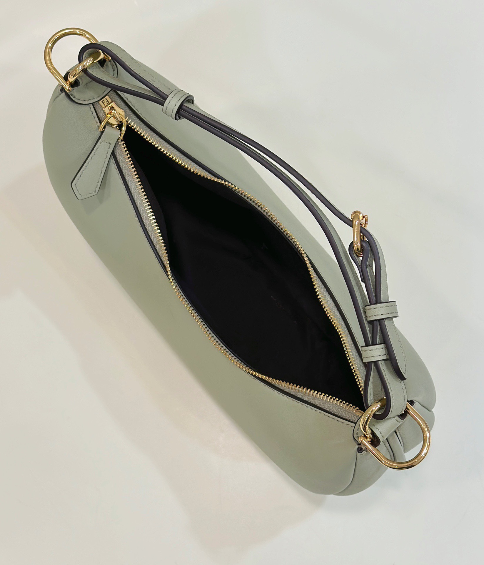Bagsaaa F**di Small Graphy In Light Green - 10×29×24.5cm