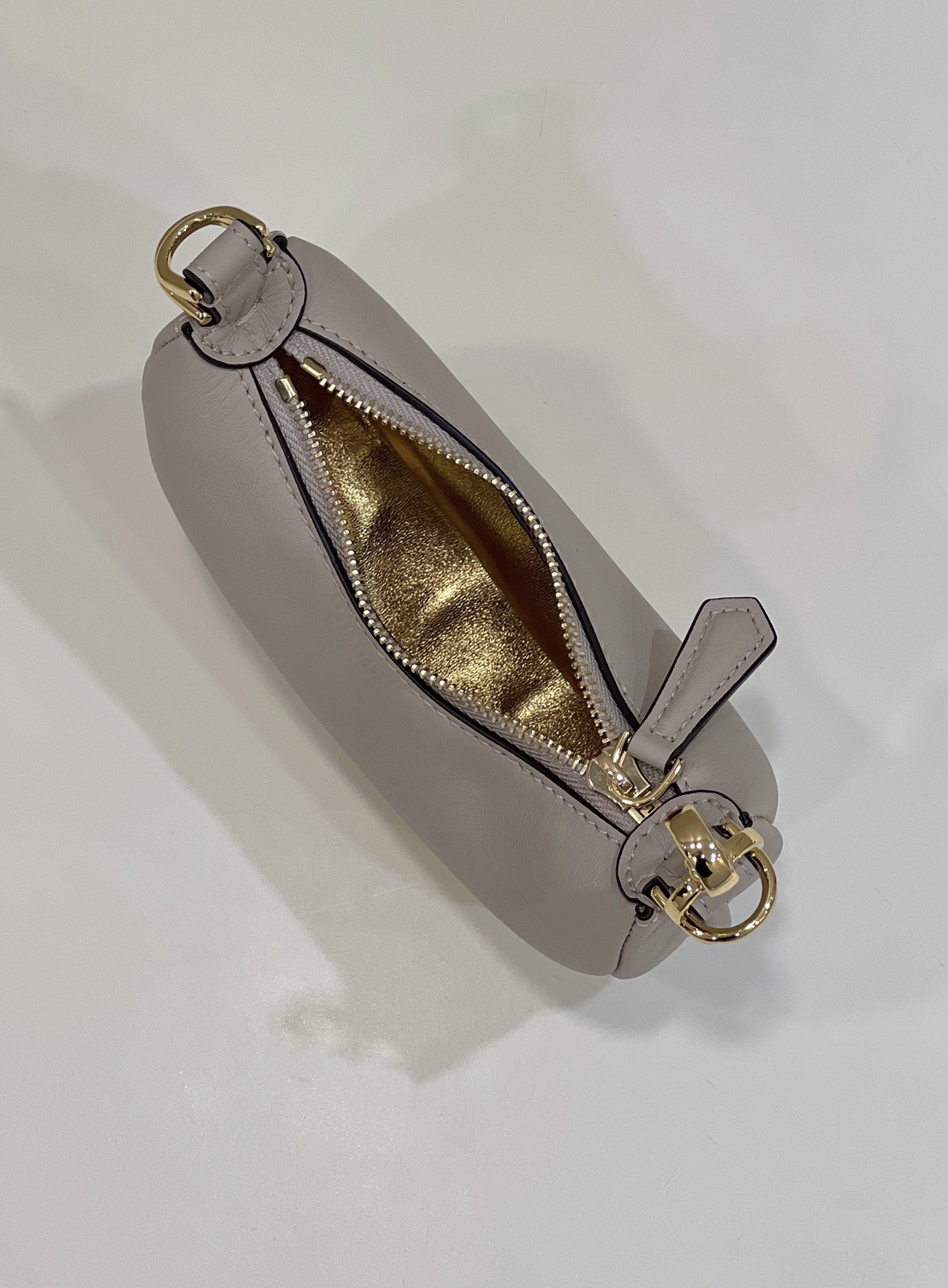 Bagsaaa F**di Nano Graphy In Taupe - 16.5x14x5cm
