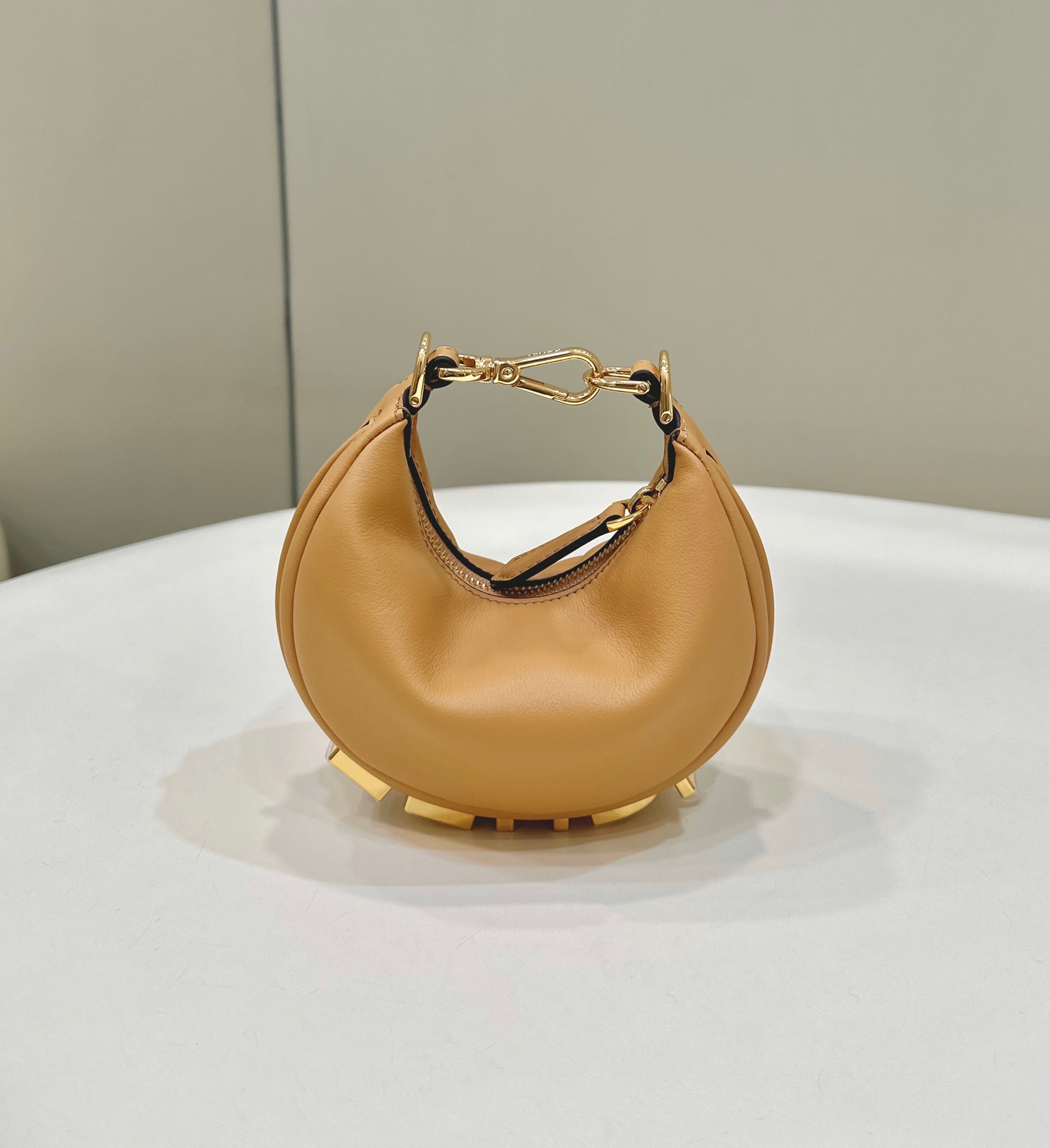 Bagsaaa F**di Nano Graphy In Caramel - 16.5x14x5cm