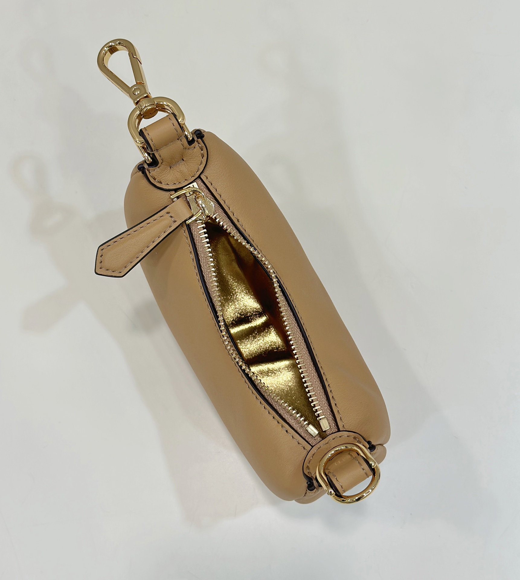 Bagsaaa F**di Nano Graphy In Caramel - 16.5x14x5cm