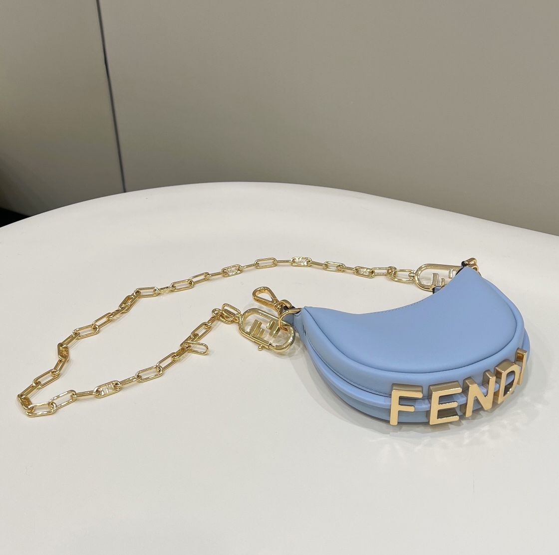 Bagsaaa F**di Nano Graphy In Blue - 16.5x14x5cm