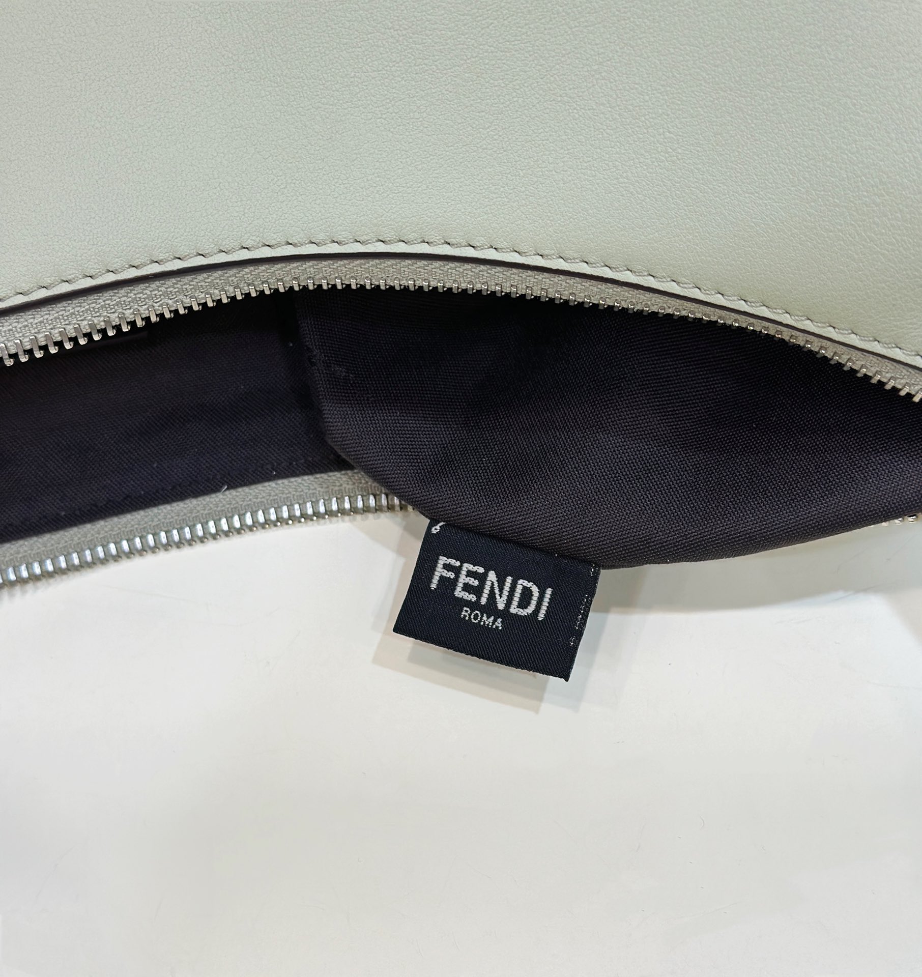 Bagsaaa F**di Medium Graphy In Green Leather Bag - 36-30-11CM