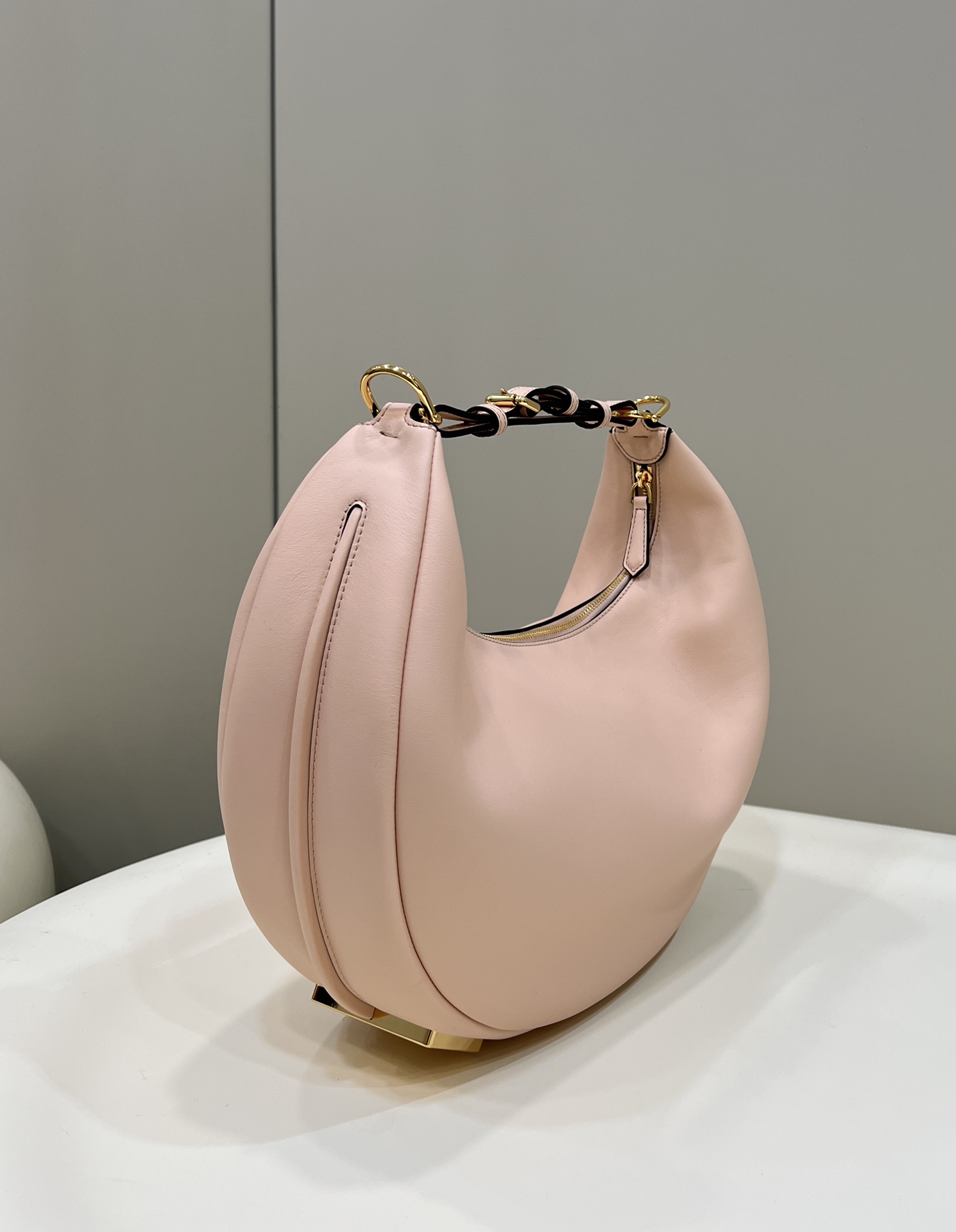 Bagsaaa F**di Medium Graphy In Pink Leather Bag - 36-30-11CM