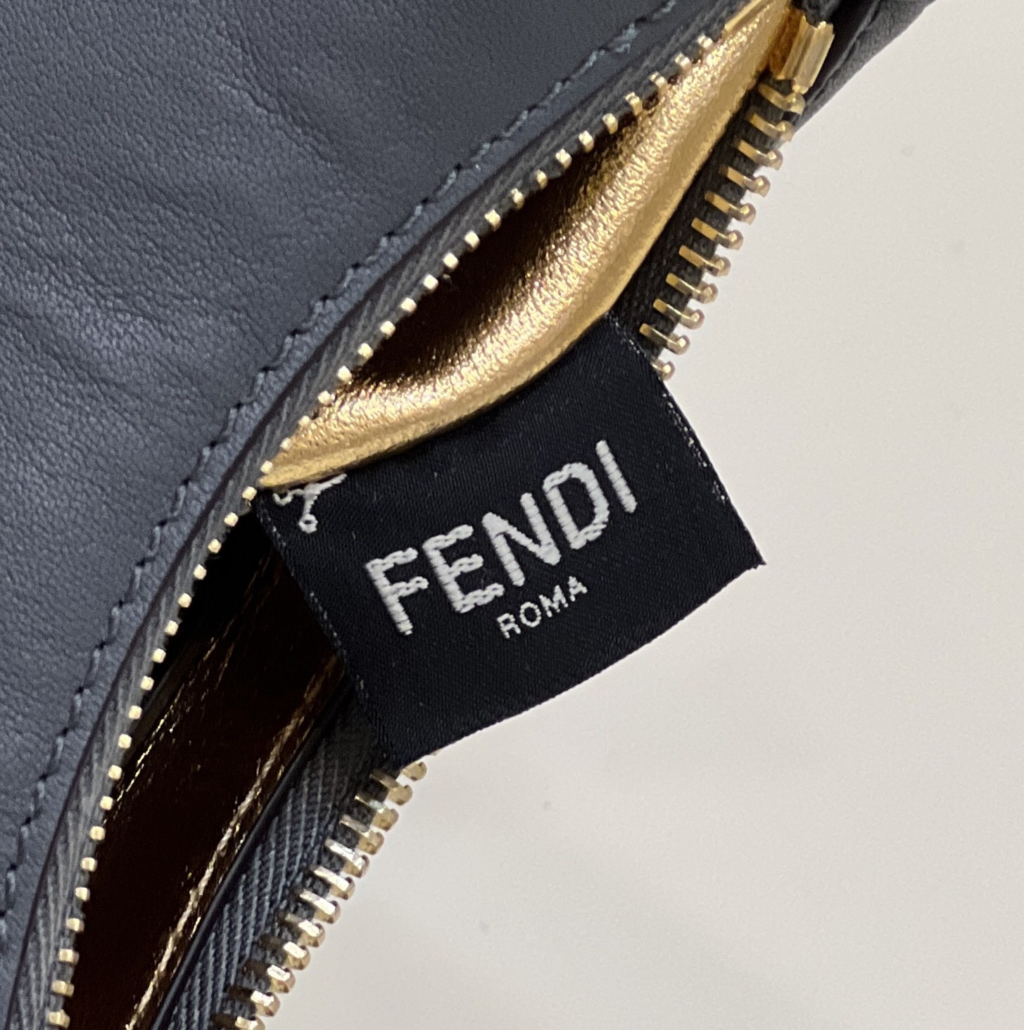 Bagsaaa F**di Nano Graphy In Grey Leather - 16.5x14x5cm