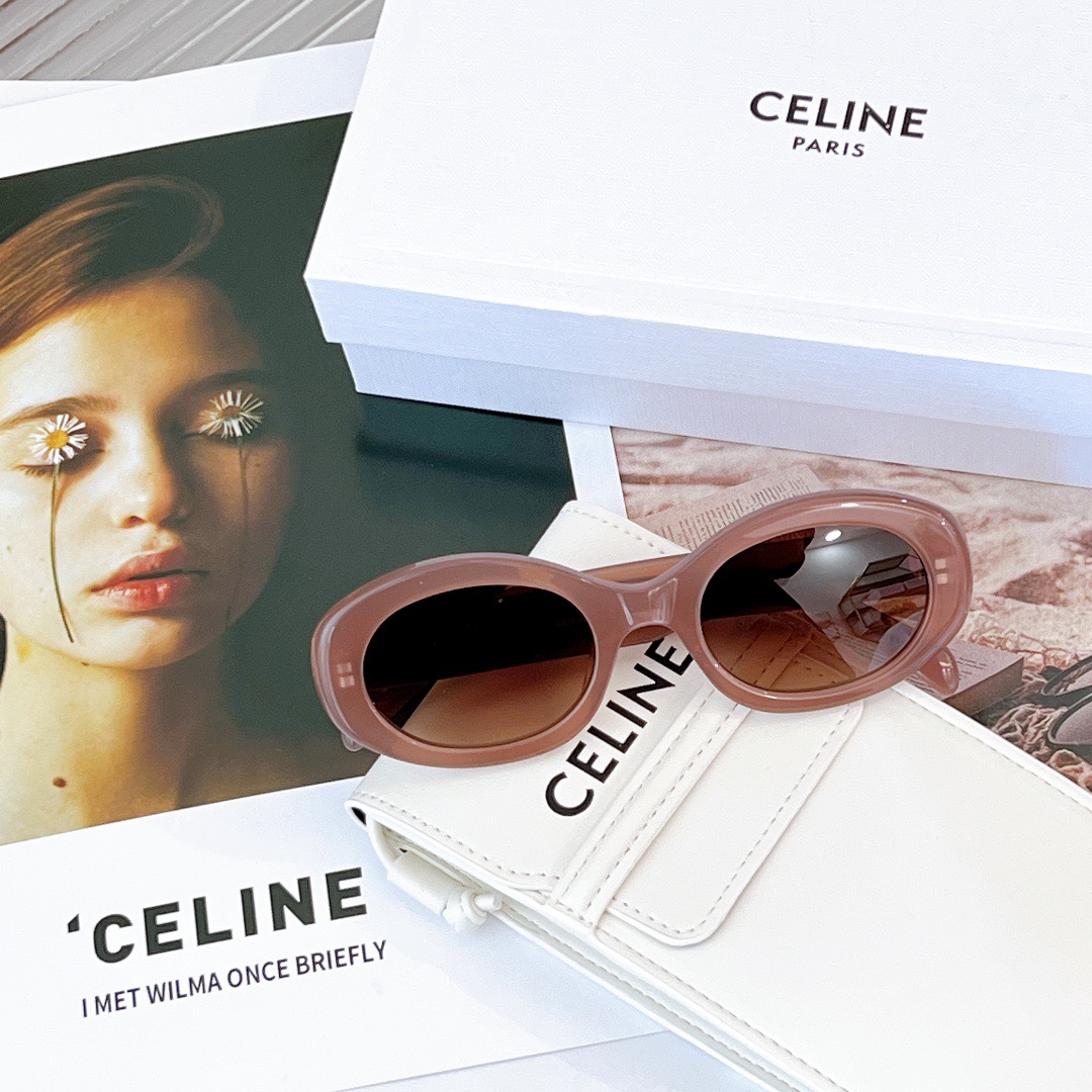 Bagsaaa Ce1i*e Triomphe Blonde Havana Sunglasses
