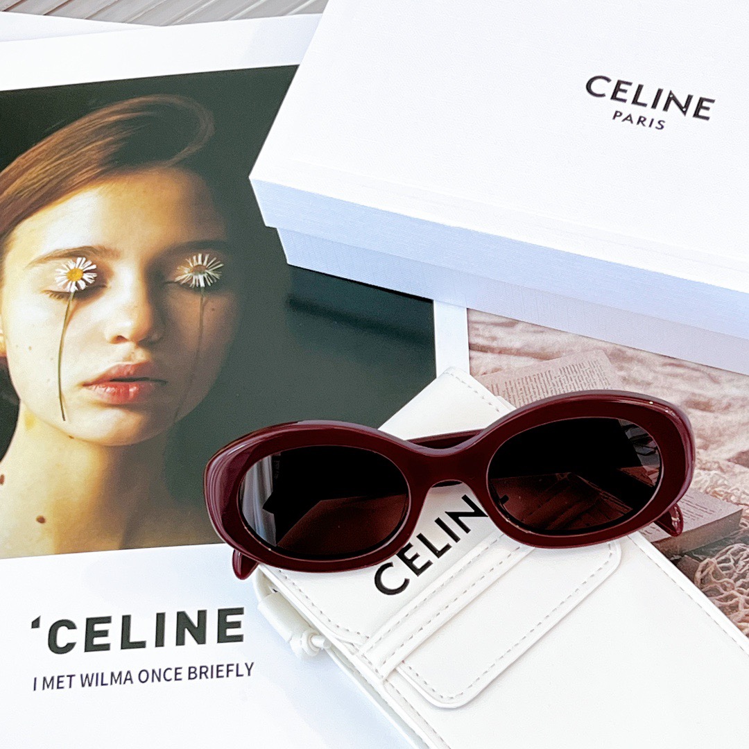 Bagsaaa Ce1i*e Triomphe Blonde Havana Sunglasses