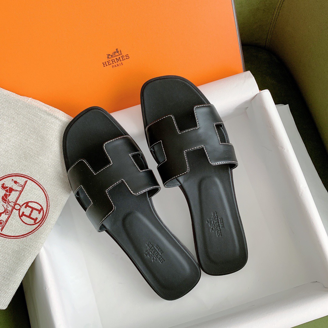 Bagsaaa H**me5 Oran Box calfskin All Black