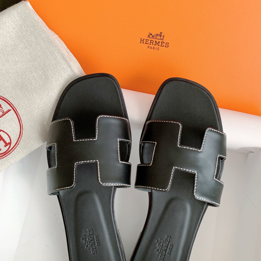 Bagsaaa H**me5 Oran Box calfskin All Black