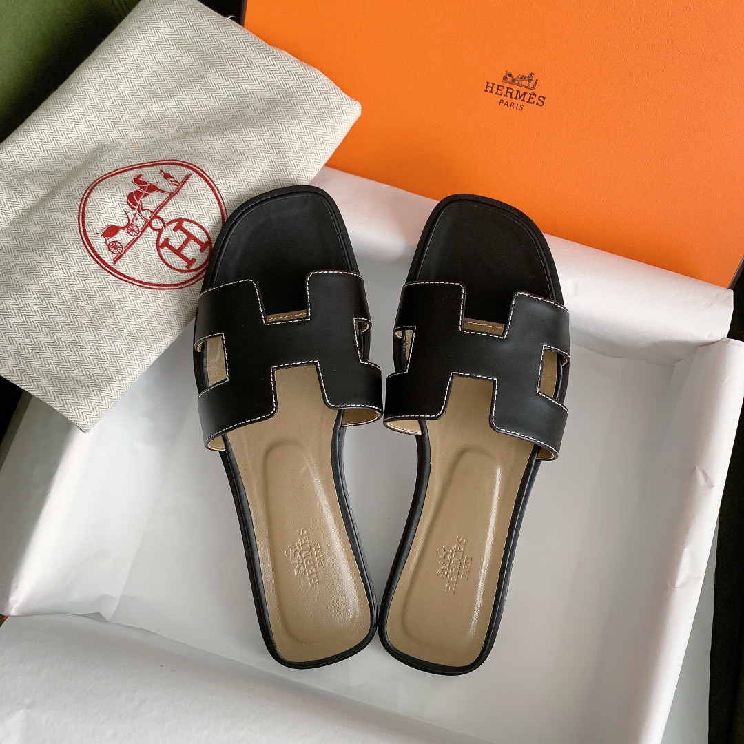 Bagsaaa H**me5 Oran Box calfskin Black