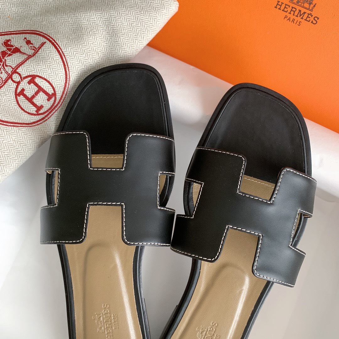 Bagsaaa H**me5 Oran Box calfskin Black