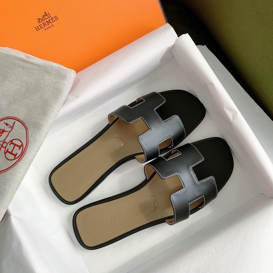 Bagsaaa H**me5 Oran Box calfskin Black