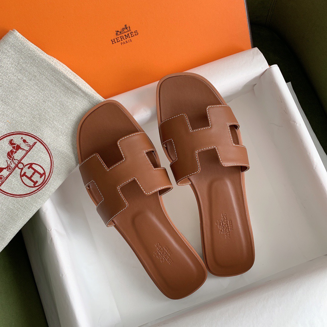 Bagsaaa H**me5 Oran Box calfskin All Brown