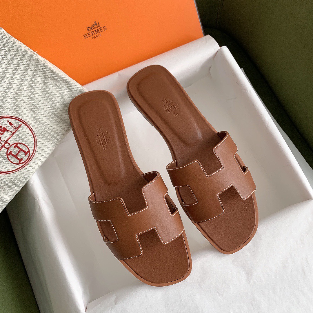 Bagsaaa H**me5 Oran Box calfskin All Brown