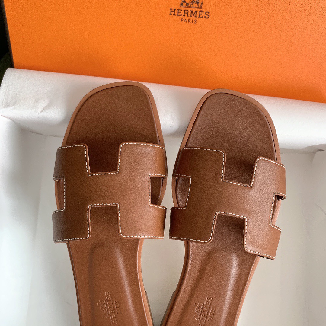 Bagsaaa H**me5 Oran Box calfskin All Brown