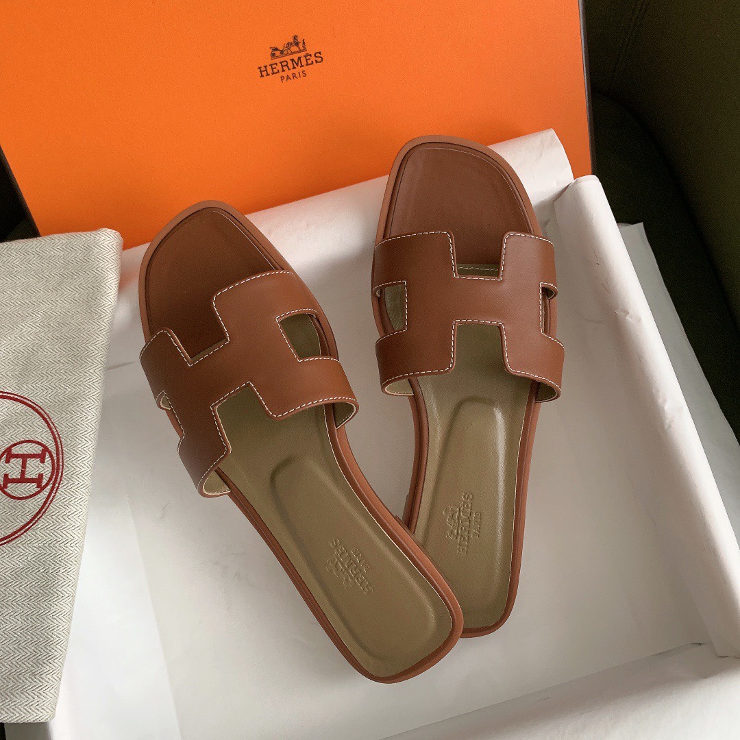 Bagsaaa H**me5 Oran Box calfskin Brown