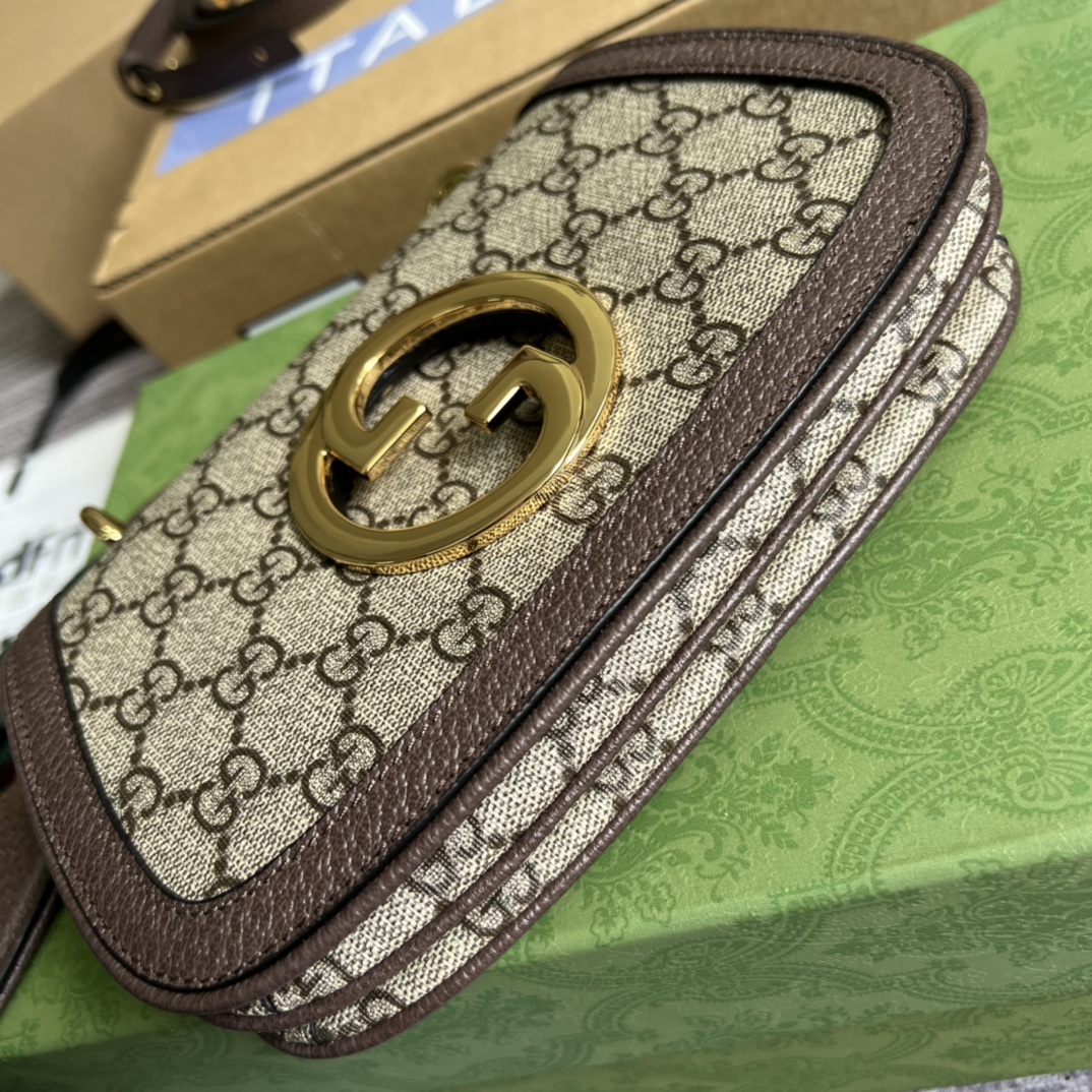 Bagsaaa Gvc*1 Blondie Mini Bag Canvas Leather 22*13*5.5cm
