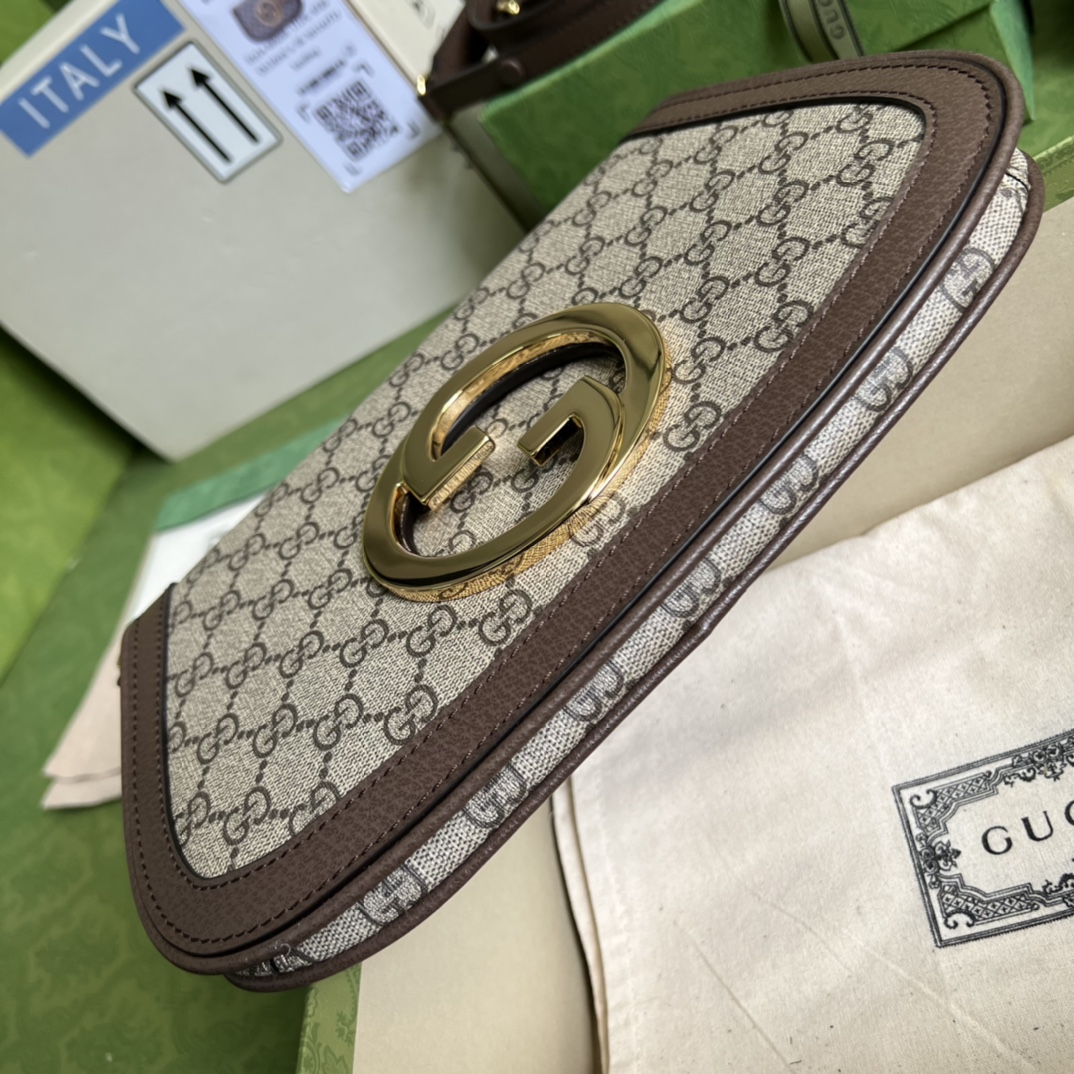 Bagsaaa Gvc*1 Blondie Shoulder Bag Canvas Leather 28x16x4cm