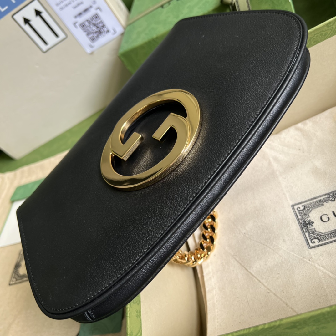 Bagsaaa Gvc*1 Blondie Shoulder Bag Black Leather 28x16x4cm