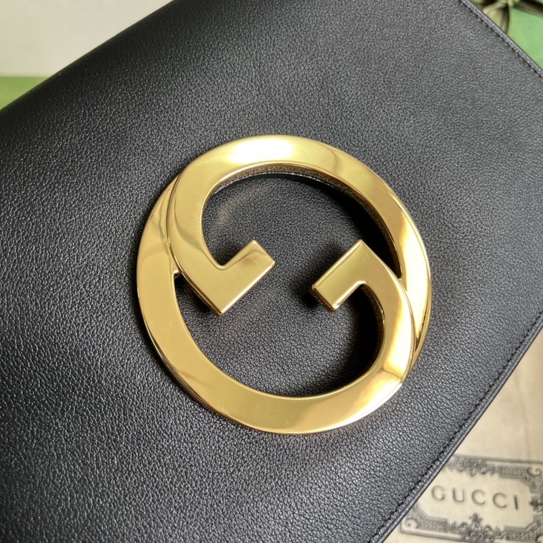Bagsaaa Gvc*1 Blondie Shoulder Bag Black Leather 28x16x4cm