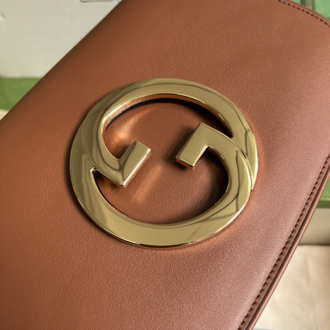 Bagsaaa Gvc*1 Blondie Shoulder Bag Brown Leather 28x16x4cm