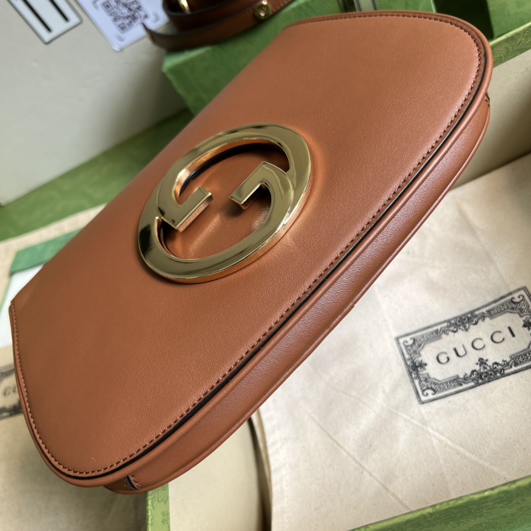 Bagsaaa Gvc*1 Blondie Shoulder Bag Brown Leather 28x16x4cm