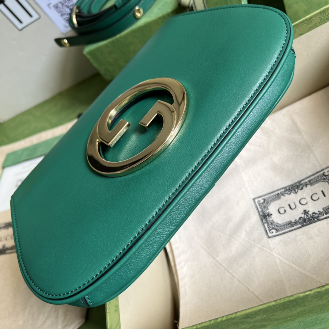 Bagsaaa Gvc*1 Blondie Shoulder Bag Green Leather 28x16x4cm