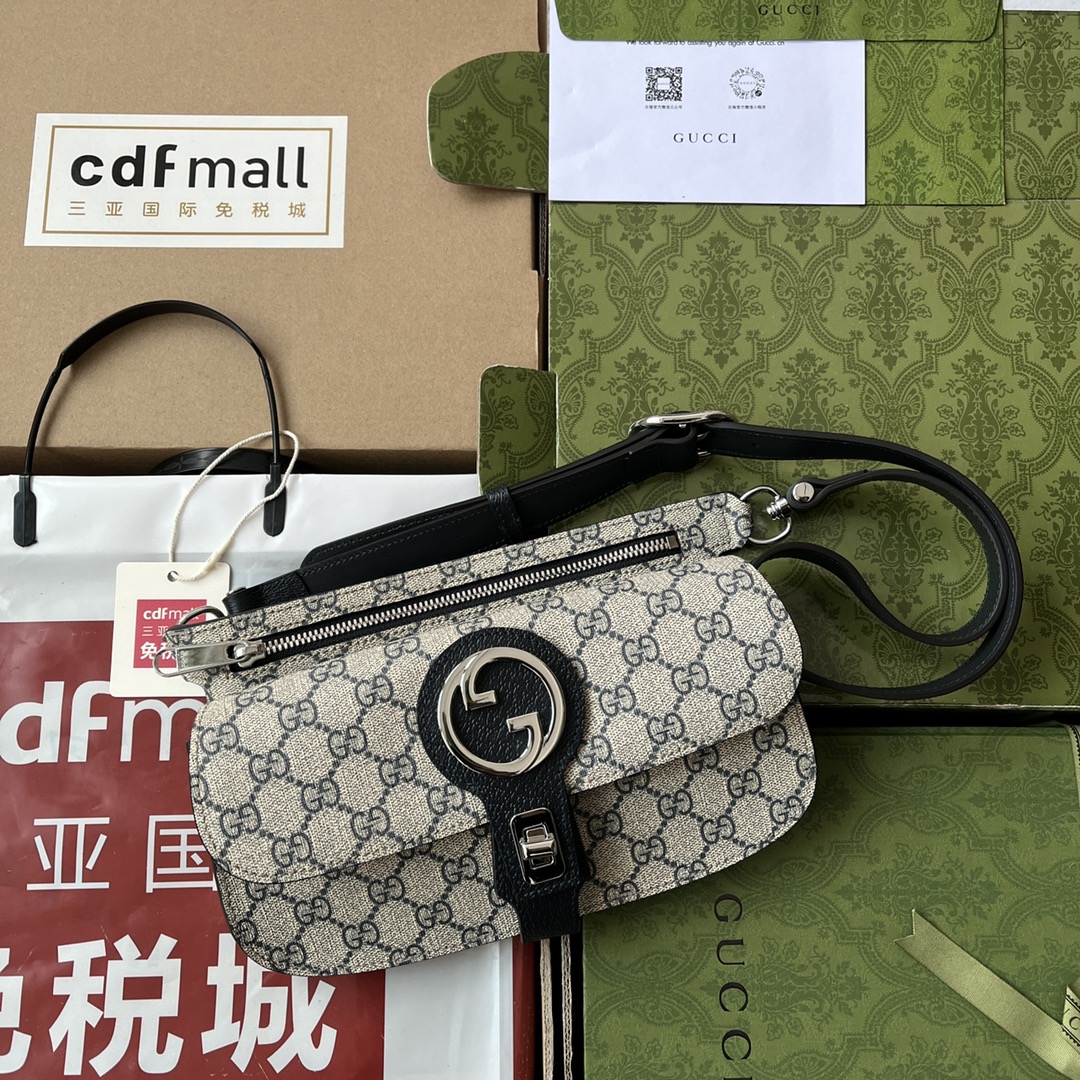Bagsaaa Gvc*1 Blondie Belt Bag Black and Ebony - 24x14x5cm