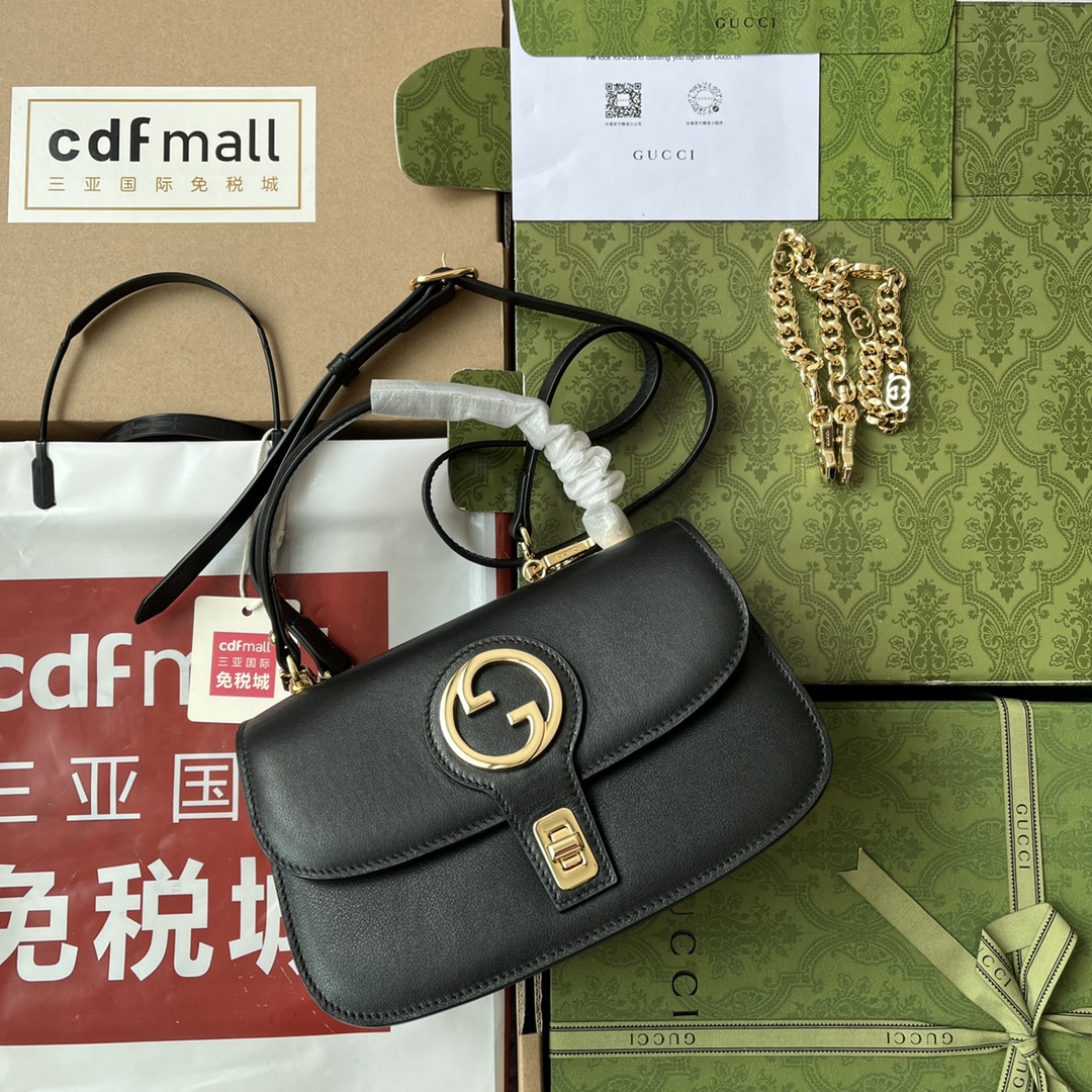 Bagsaaa Gvc*1 Blondie Top Handle Black Bag - 23x15x11cm