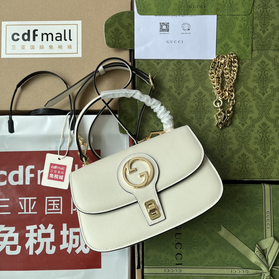 Bagsaaa Gvc*1 Blondie Top Handle White Bag - 23x15x11cm