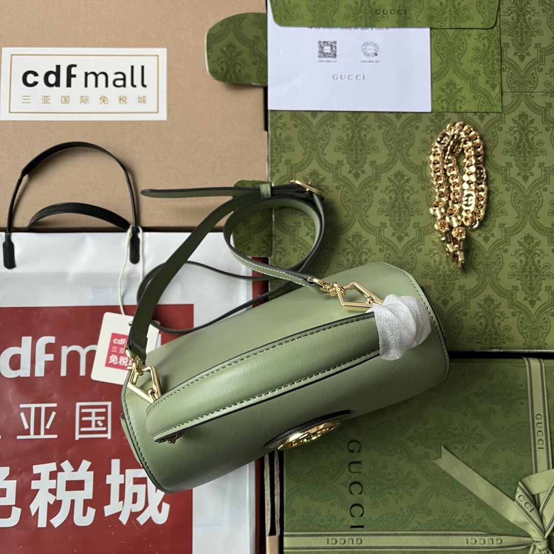 Bagsaaa Gvc*1 Blondie Top Handle Green Bag - 23x15x11cm