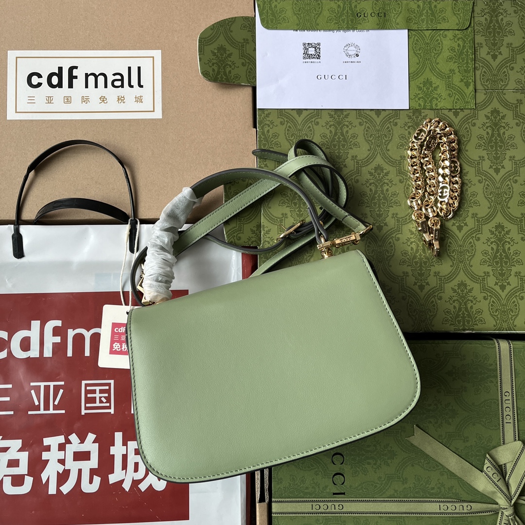 Bagsaaa Gvc*1 Blondie Top Handle Green Bag - 23x15x11cm