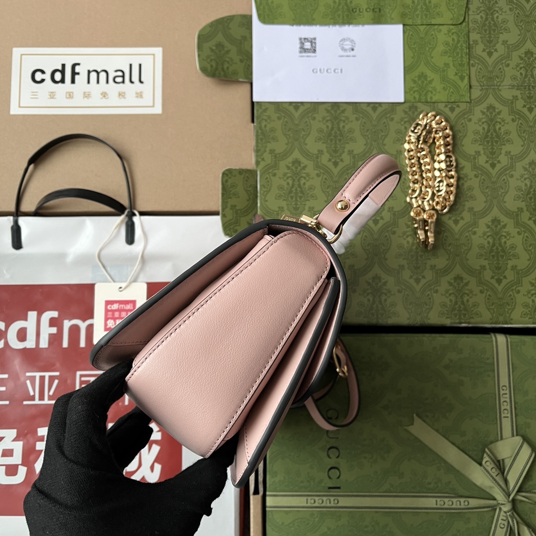 Bagsaaa Gvc*1 Blondie Top Handle Pink Bag - 23x15x11cm