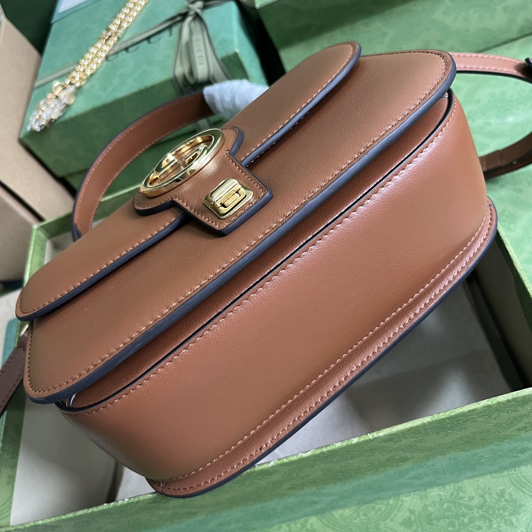 Bagsaaa Gvc*1 Blondie Top Handle Brown Bag - 23x15x11cm