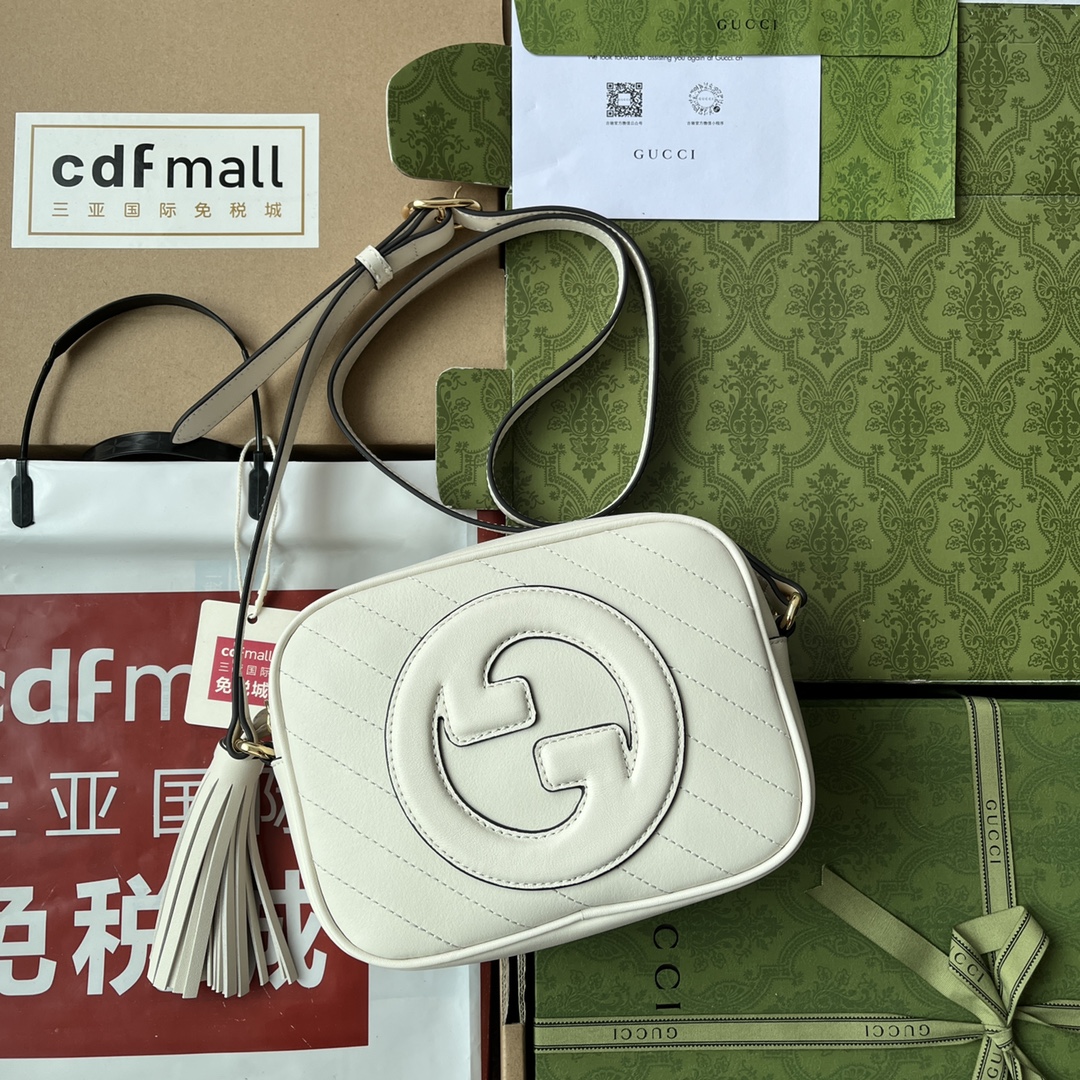 Bagsaaa Gvc*1 Blondie Small Shoulder White Leather Bag - 21*15.5*5cm