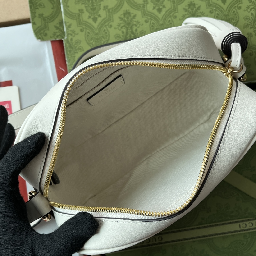 Bagsaaa Gvc*1 Blondie Small Shoulder White Leather Bag - 21*15.5*5cm
