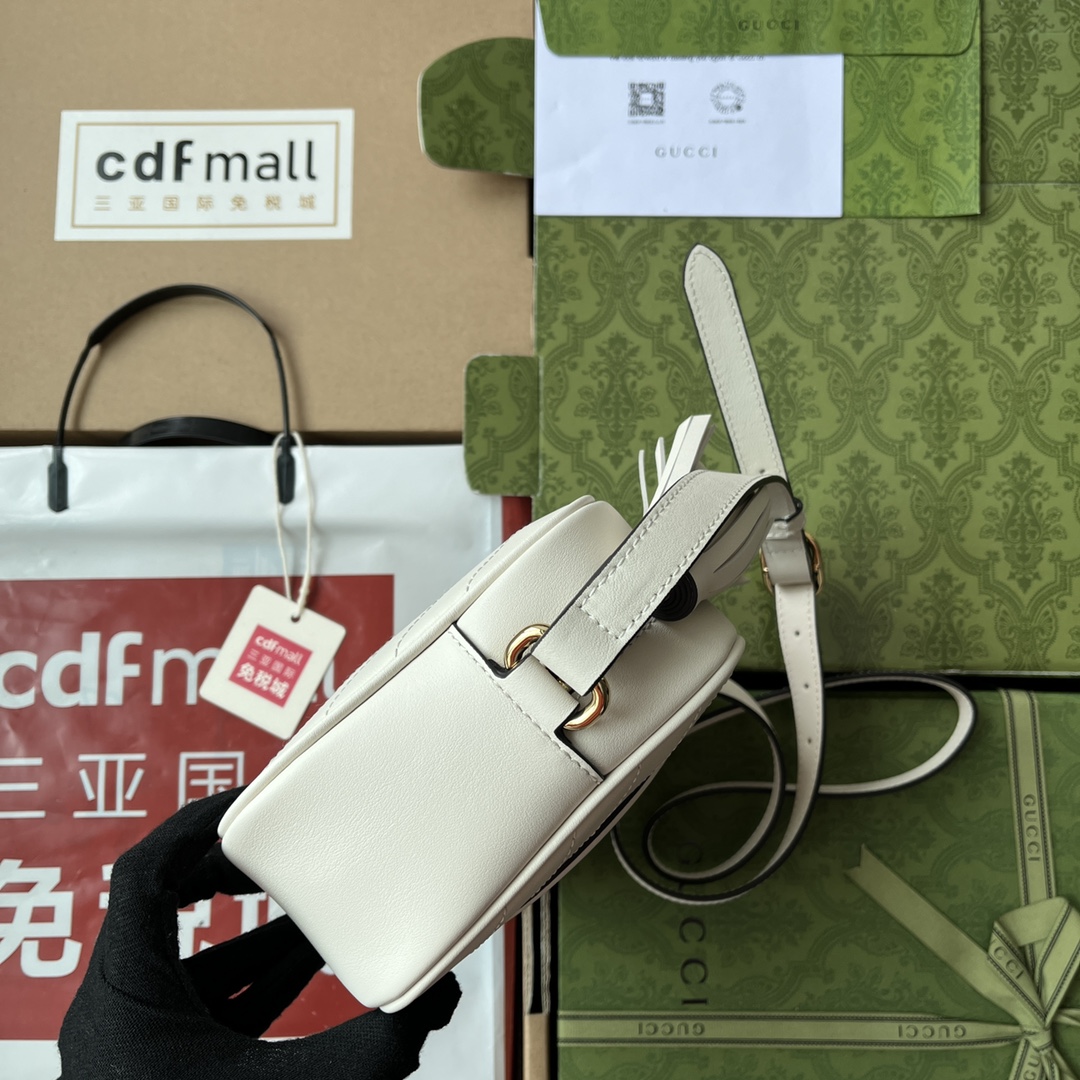 Bagsaaa Gvc*1 Blondie Small Shoulder White Leather Bag - 21*15.5*5cm