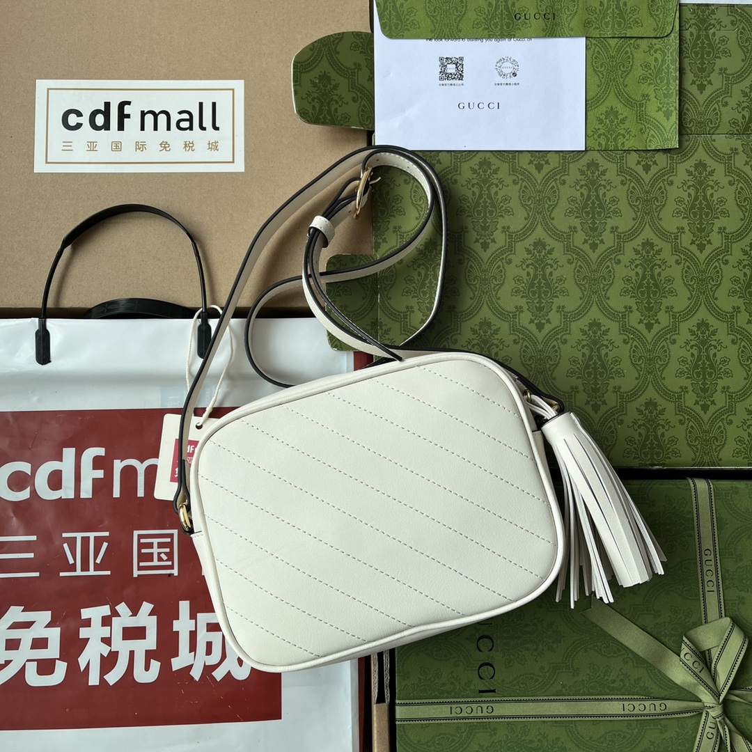 Bagsaaa Gvc*1 Blondie Small Shoulder White Leather Bag - 21*15.5*5cm