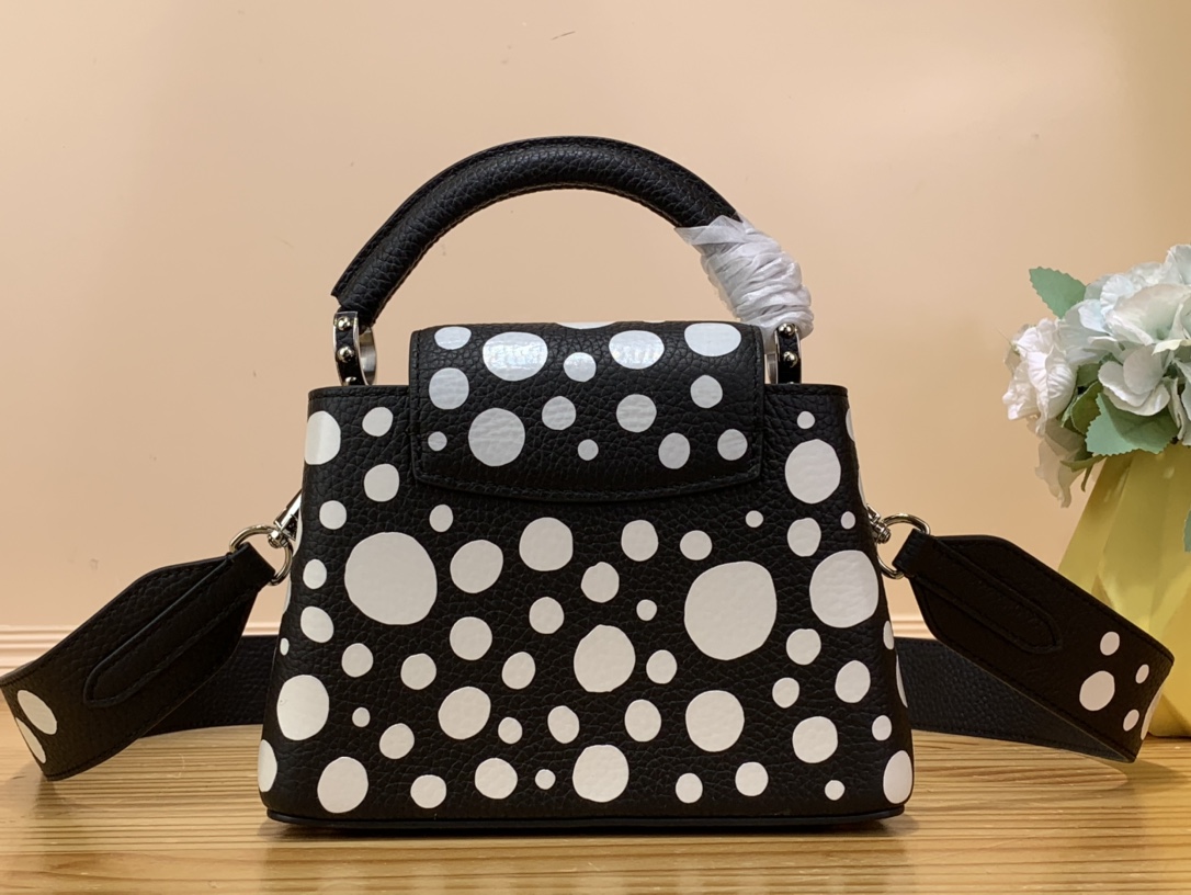 Bagsaaa L0vis Vvtt0n Capucines Mini YK Black/White - 21 x 14 x 8cm