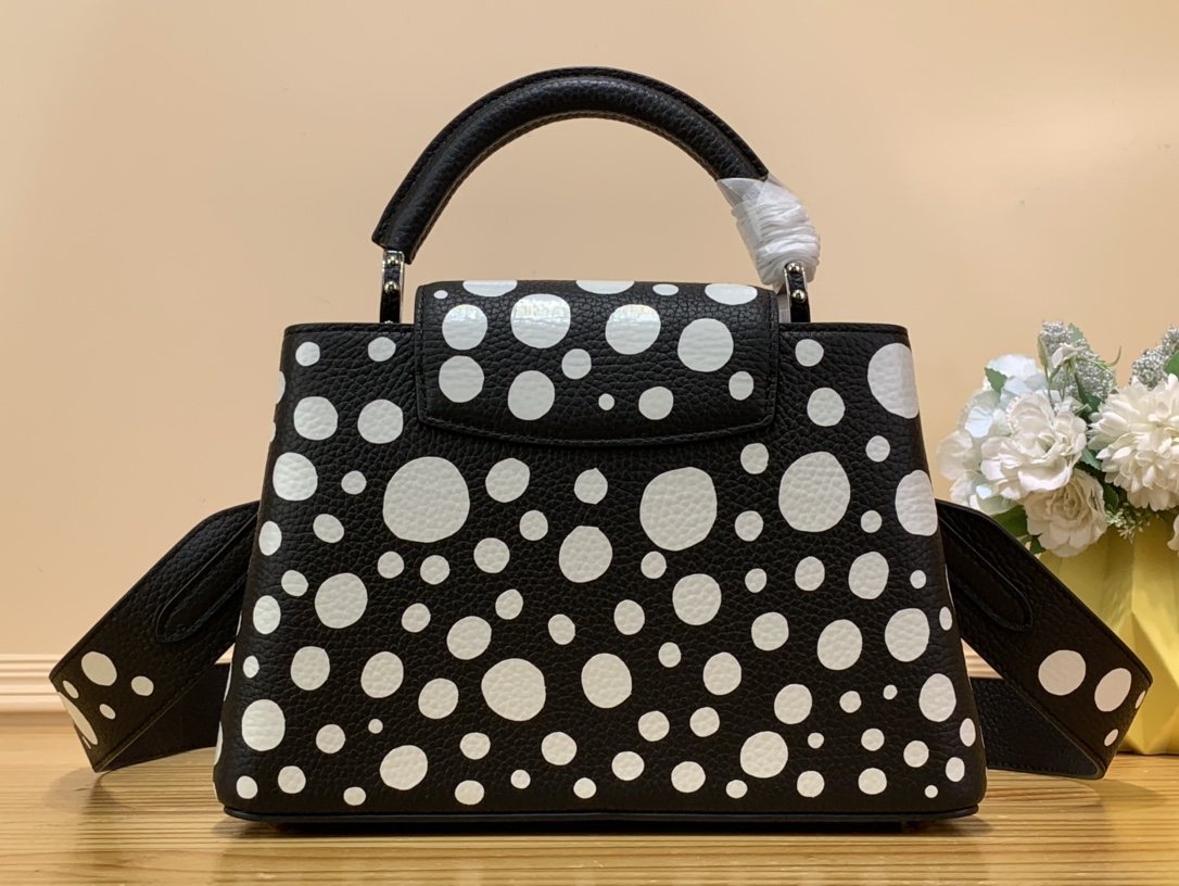 Bagsaaa L0vis Vvtt0n Capucines BB YK Black/White - 27 x 18 x 9 cm