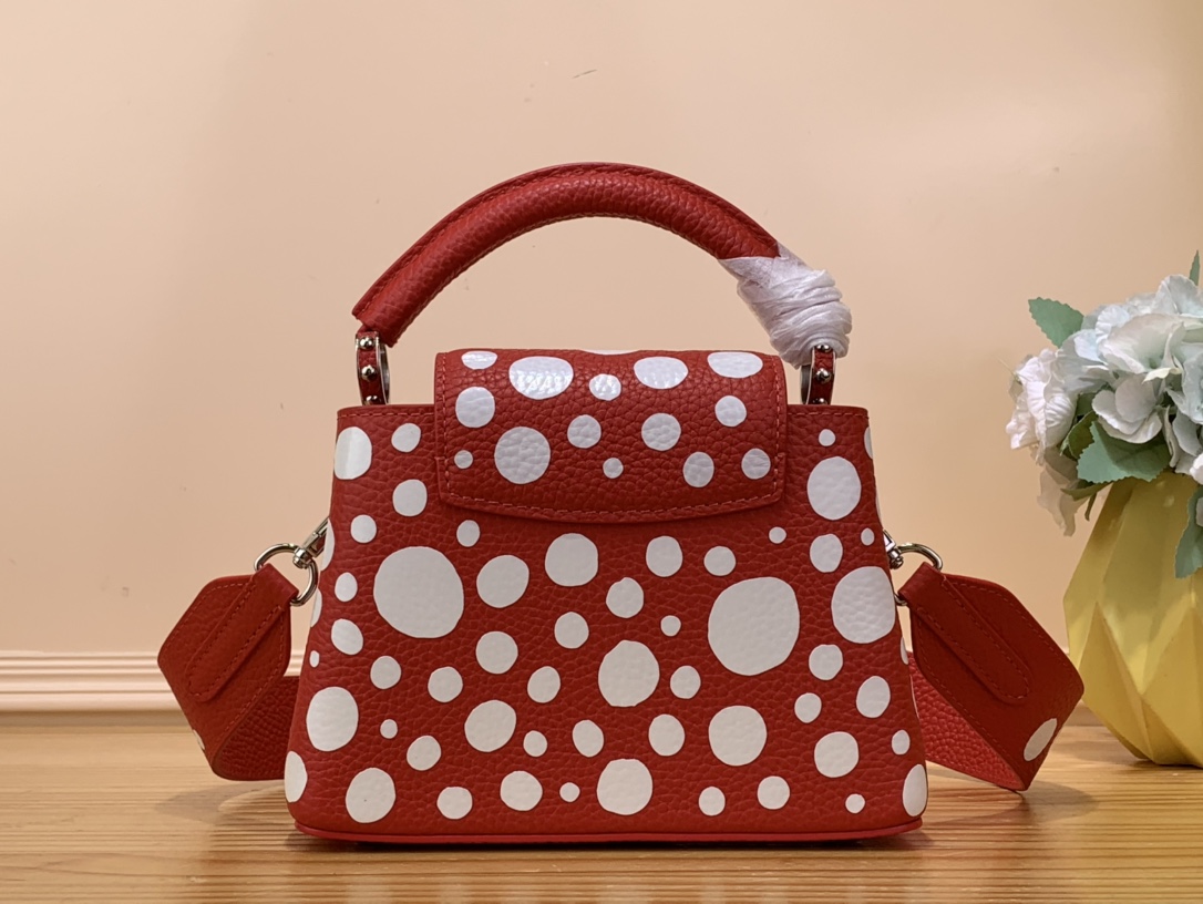 Bagsaaa L0vis Vvtt0n Capucines Mini YK Red - 21 x 14 x 8cm