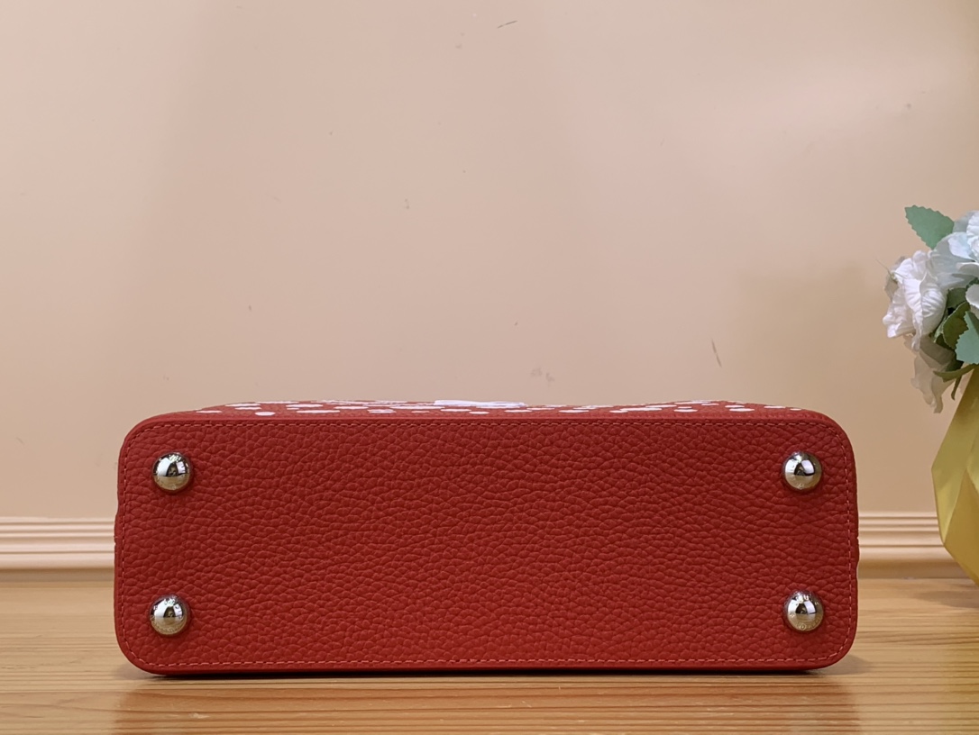 Bagsaaa L0vis Vvtt0n Capucines BB YK Red - 27 x 18 x 9 cm