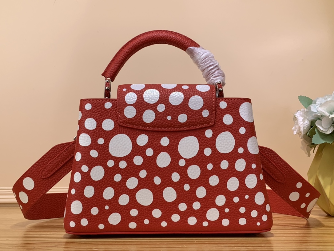 Bagsaaa L0vis Vvtt0n Capucines BB YK Red - 27 x 18 x 9 cm