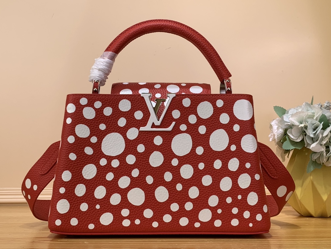 Bagsaaa L0vis Vvtt0n Capucines PM YK Red - 31cm