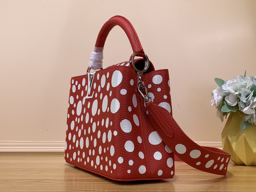 Bagsaaa L0vis Vvtt0n Capucines PM YK Red - 31cm