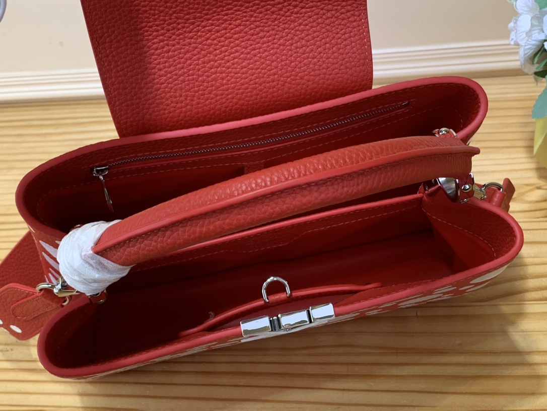 Bagsaaa L0vis Vvtt0n Capucines PM YK Red - 31cm