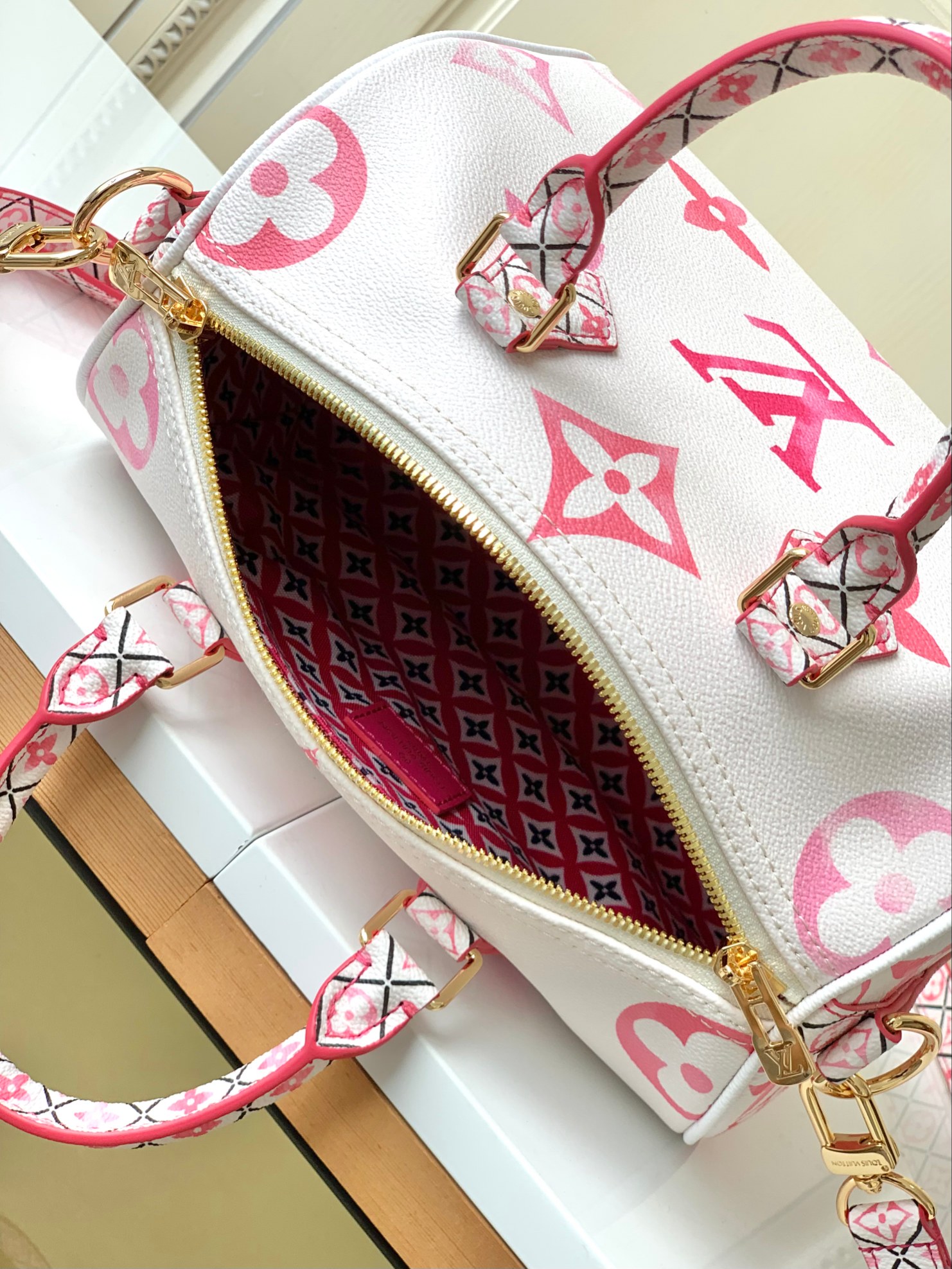 Bagsaaa L0vis Vvtt0n By The Pool Speedy Bandoulière 25 Pink - 25 x 19 x 15 cm