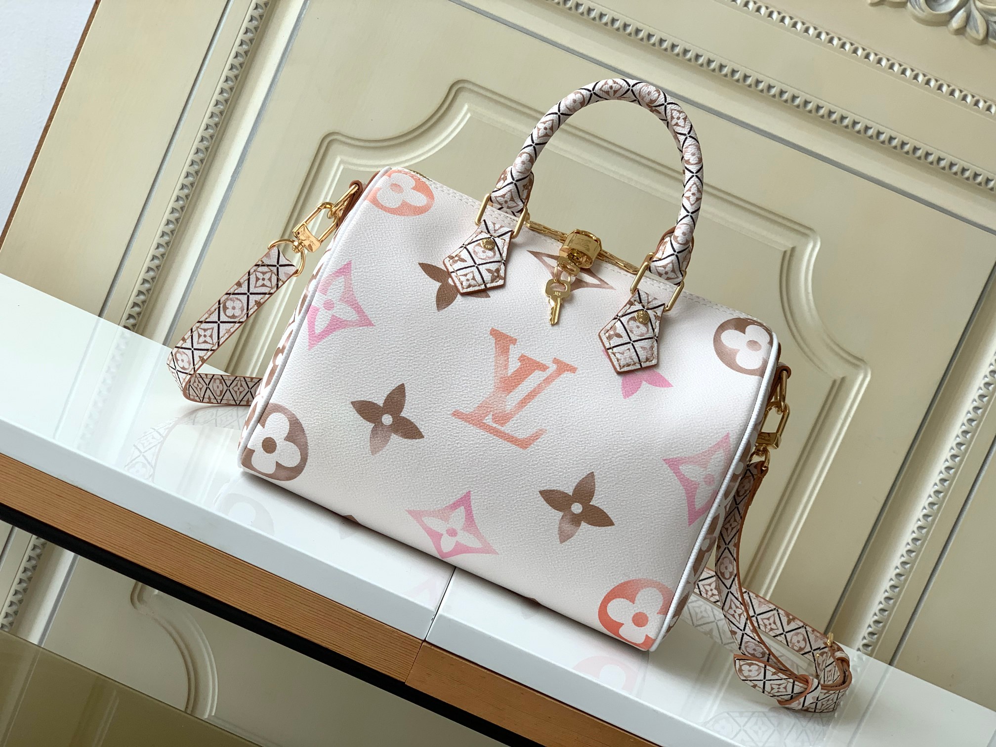 Bagsaaa L0vis Vvtt0n By The Pool Speedy Bandoulière 25 Beige - 25 x 19 x 15 cm
