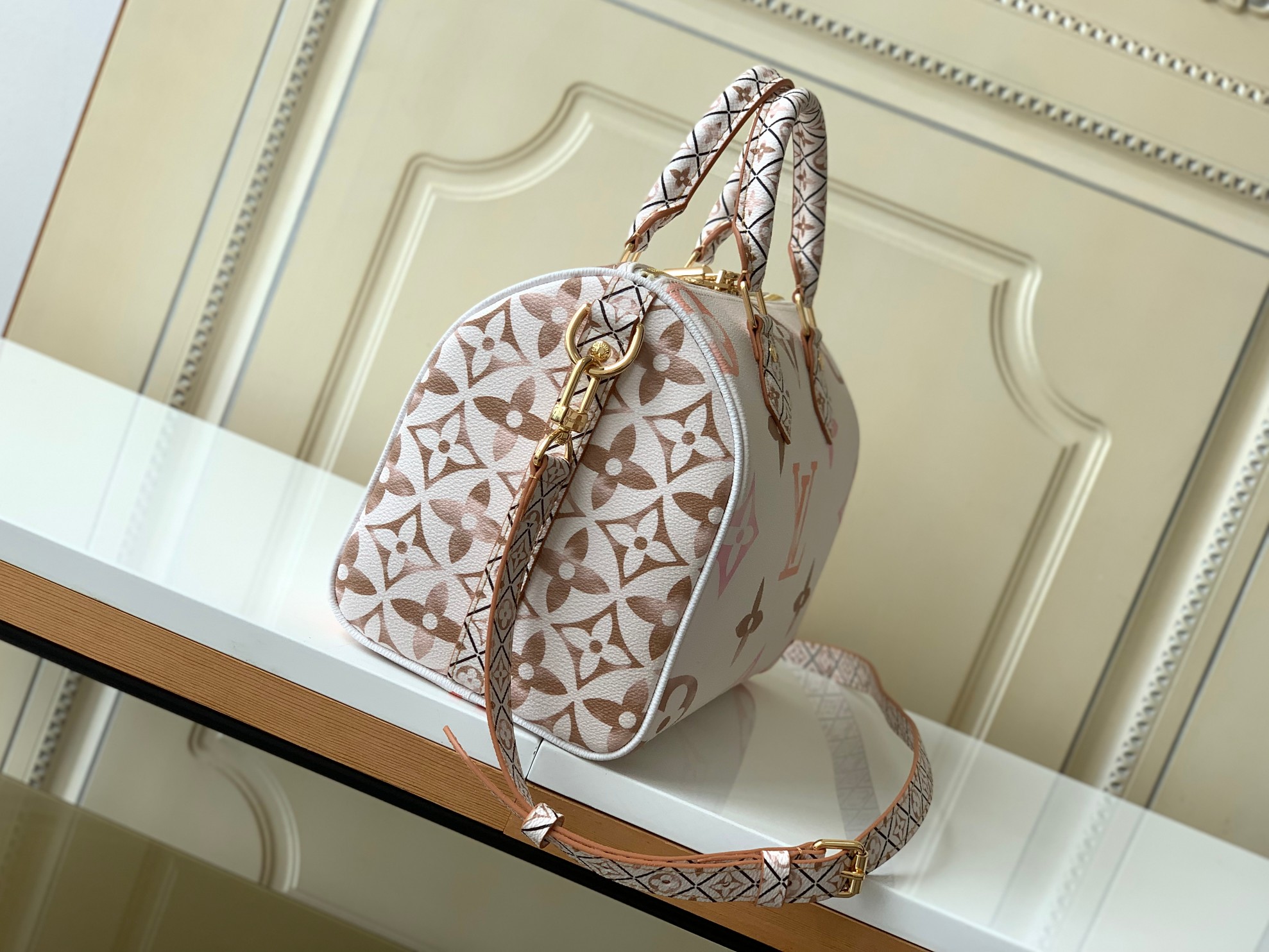 Bagsaaa L0vis Vvtt0n By The Pool Speedy Bandoulière 25 Beige - 25 x 19 x 15 cm