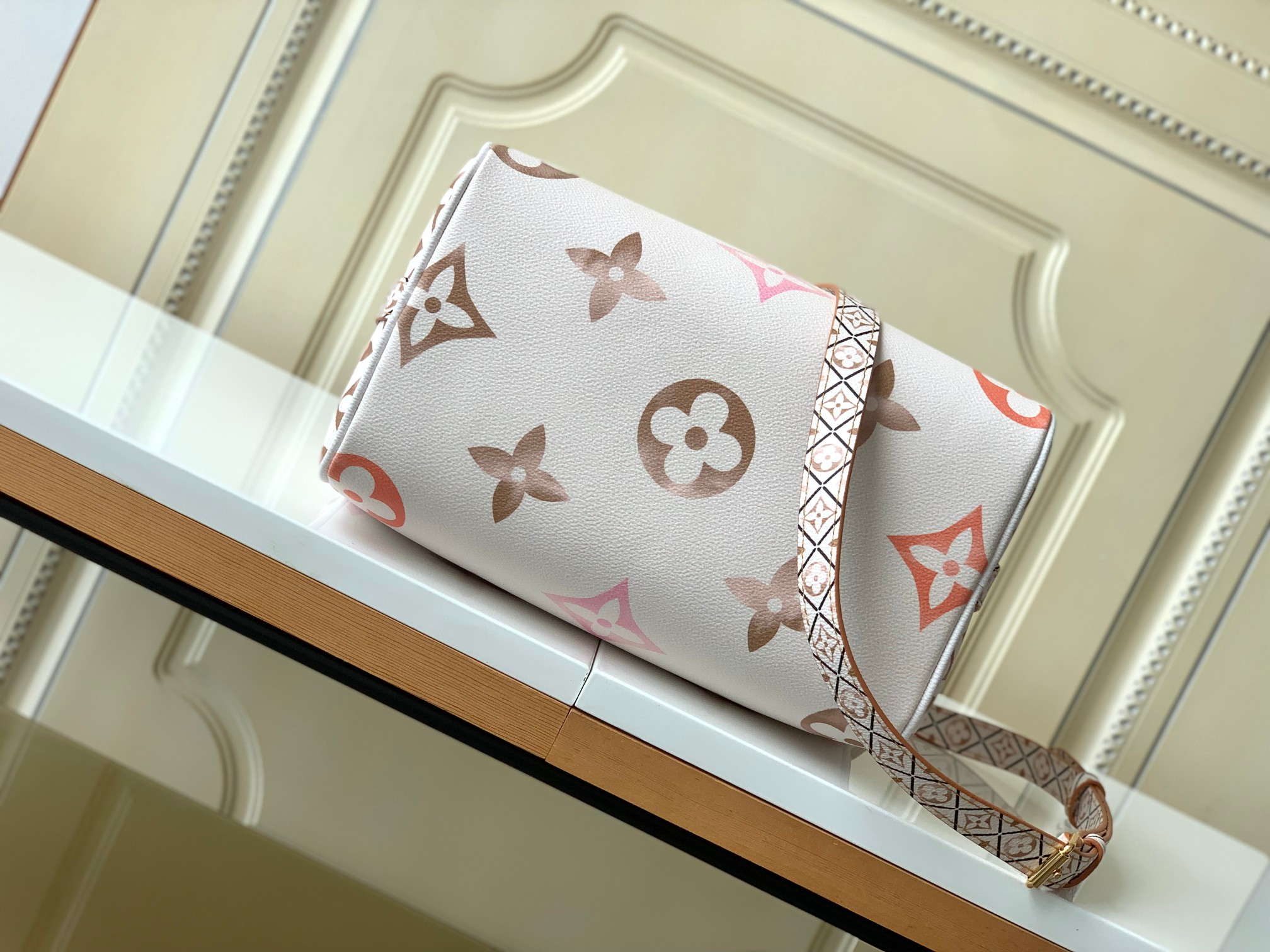 Bagsaaa L0vis Vvtt0n By The Pool Speedy Bandoulière 25 Beige - 25 x 19 x 15 cm